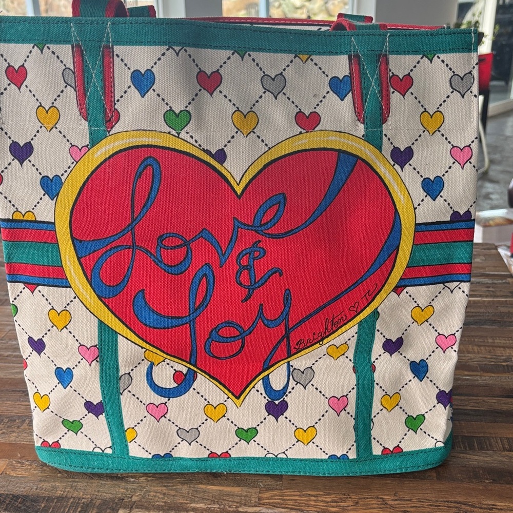 Brighton Multicolor Heart Tote Bag